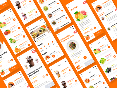 Gourmet Takeaway Platform-6 app design food interface shopping ui