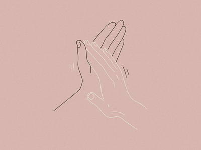 Give me five art design hands illustration line art minimalism vector