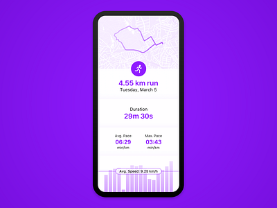 Workout Tracker #dailyui 041 dailyui mobile purple ui workout workout tracker