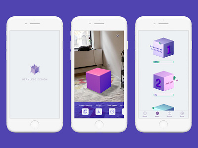 Seamless Design 3d augmented reality illustration mobile app design sketch ui ui design visual design