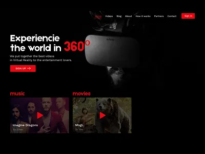 VR clean dark background dark interface design desktop interface ui ux vr