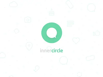 InnerCircle Logo app branding design flat icon illustration logo minimal type ui ux vector