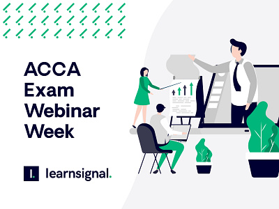 Learnsignal Digital Asset acca blue design exam gradient graphics green illustration interface learn learnsignal pattern typography ui ux vector web webdesign webinar week