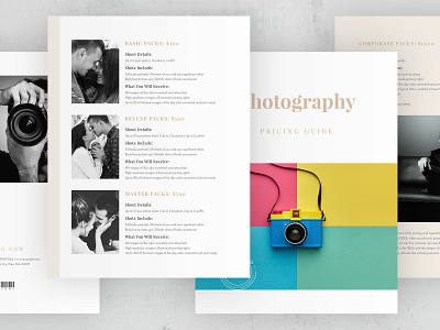 Photography Price List Template advertising editable elegant layout indesign doc marketing minimal modern multipurpose packaging photo studio photographer price list price list price list templates pricing pricing guides pricing list printable promotional simple layout templates