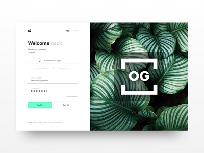 OG - Login Screen design login design login form login page ui ui ux design uidesign webdesign