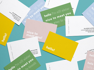 Personal Branding branding business cards
