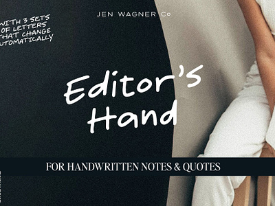 Editor's Hand: Notes & Quotes Font