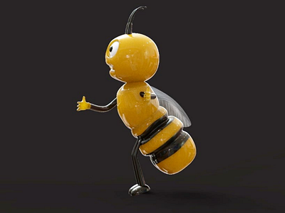 Bee 3d c4d cinema4d render 3d vray