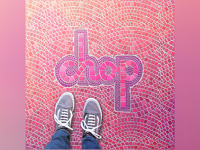 Chop tiled illustration ipadpro lettering pattern procreate