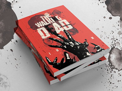 The Walking Dead "invasion" Book Jacket Design book design flat graphicdesign print printdesign type typography