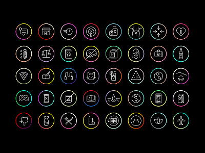 IG Story Icons for HXH brand branding icon icons identity illustration illustrations logo social