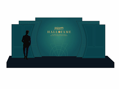 Variety Hall of Fame Set Design design event artwork flat graphic design set design stage design vector