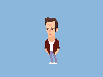 Dylan McKay :( 8bit 90210 90s charachter cool dylan illustraion luke perry pixel art tv show