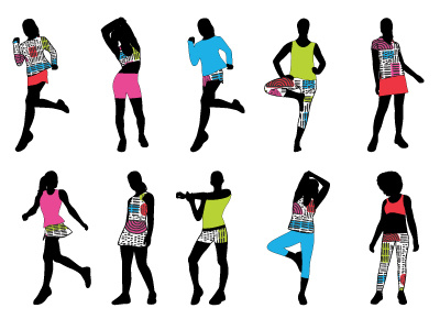 exercise branding character design design exercise illustration vector