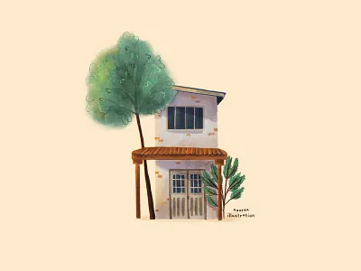 House #10 arhitecture book illustration building design editorial art editorial illustration home house house illustration illustration