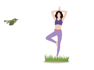 Yoga advertising app branding design digital digital design digital painting graphic design illustration ui ux