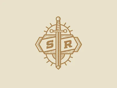 Sword badge badge branding design duluth etching graphic graphic design illustration logo minnesota retro sword vector vintage