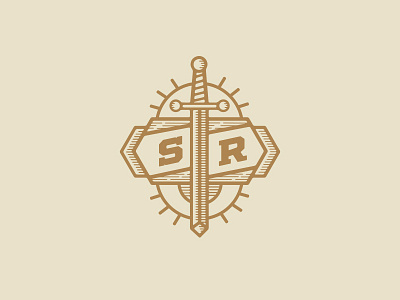 Sword badge badge branding design duluth etching graphic graphic design illustration logo minnesota retro sword vector vintage