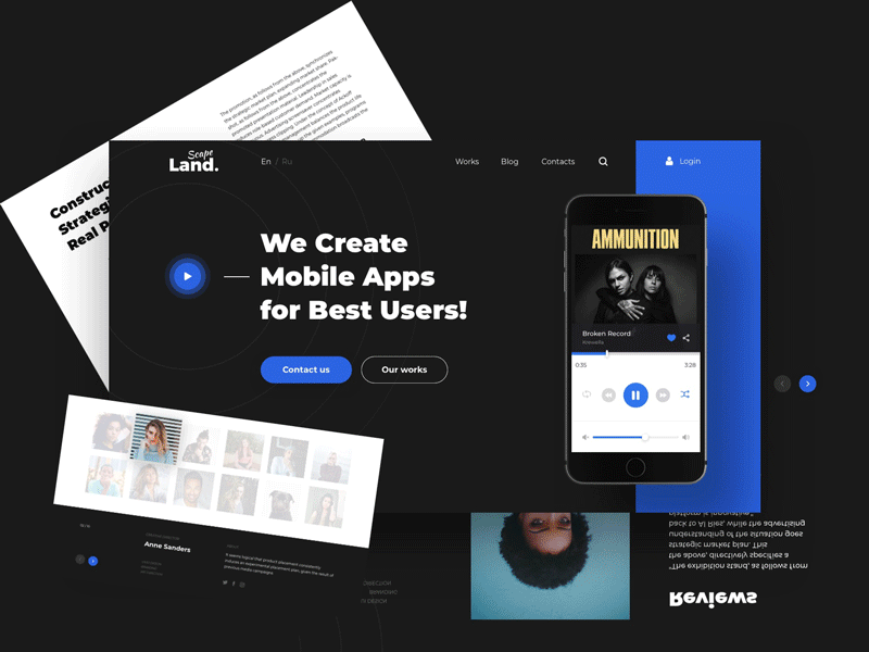 Landscape - Cards Animation Vol. 4 adobe xd cards clean creative design figma free inspiration interface landing page navigation portfolio sketch ui uikit ux web webdesign website widgets