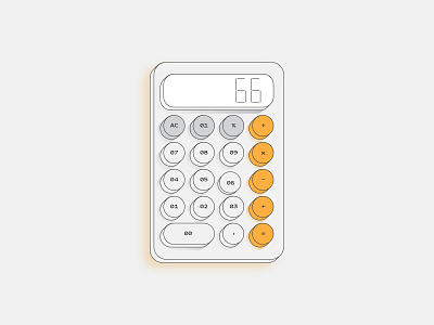 Daily Ui Challenge 04 calculator ui daily 100 challenge daily challenge daily ui daily ui 004 design flat illustation ui vector