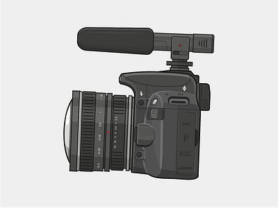 Canon 70D camera canon illustration