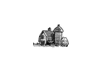 Farm Icon Spot Illustration farm to table menu design micron pen spot illustration