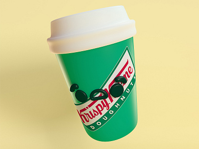 Krispy Sad c4d cgi character coffee design illustration krispy kreme maxon photoshop render