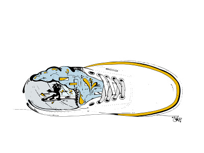 Stylin' branding design graphic design graphic art hand drawn illustration logo skate skate board street art surf surf art swag vecor vector