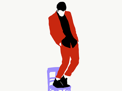 Balancing act digital art digital painting illustration mens fashion vector art vector illustration