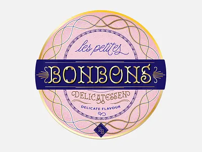 Royale Font - BONBONS candies design font label label design lettering package design packaging type typography