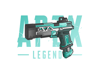 RE-45 2019 apexlegends art artist clean design design art designer gaming graphicdesign gun icon artwork illustration illustrations illustrator india minimal ps4 vector