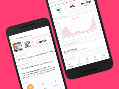 Analytics Screen android app clean dashboard deals material design minimal mobile mobile dashboard mobile phone uidesign uiux uiuxdesign