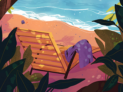 SM Shopmag: 2018 Dining Spot Illustration beach editorial illustration illustration