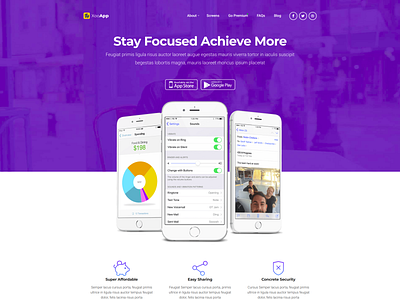Xooapp - App Landing Page WordPress Theme app app branding app landing page branding creative creative agency design freelancer illustration landing page logo marketing onepage shots theme theme design theme for wordpress themeforest website wordpress