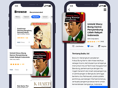 Book Library adobexd app branding flat iphonex ui ux