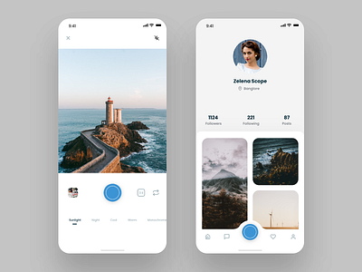 PhotoFolio - Image library app android app beauty app camera app design dribbble illustration ios micro animation trend ui ux web