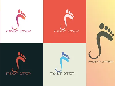 Foot Step logo app logo branding business logo company logo design fashion logo flat foot logo identity logo logo 3d logo a day shoes logo step logo typography vector