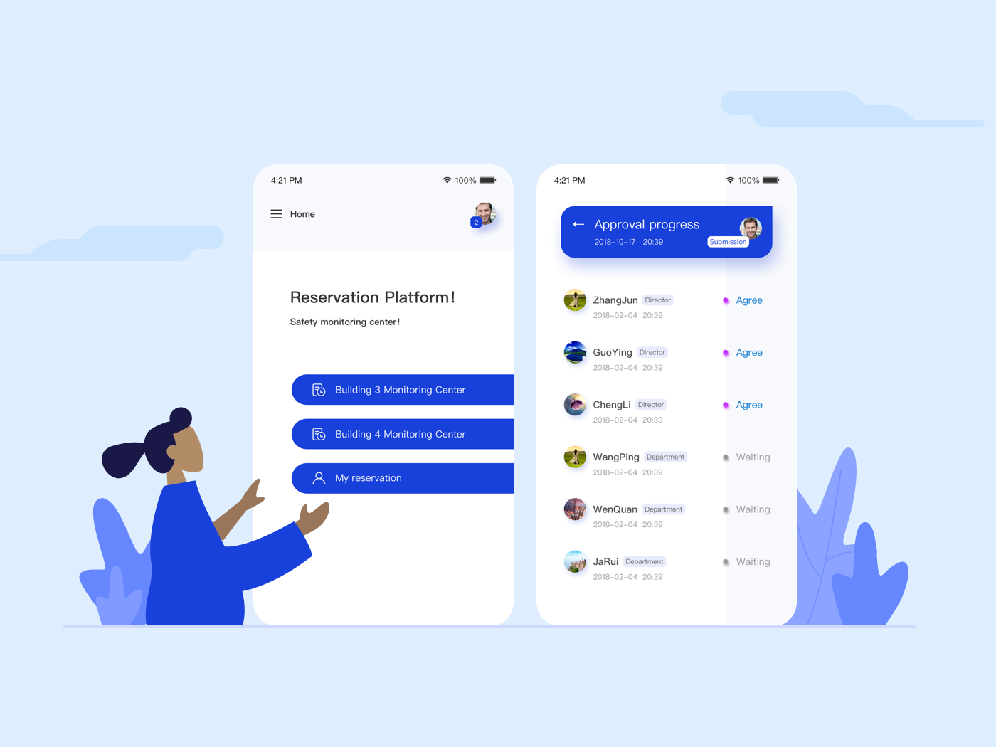 Reservation system by winni wang on Dribbble