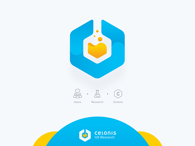 Celonis UX Research Logo app brand branding celonis clean design flat icon identity illustration logo minimal mining processmining typography ui vector website