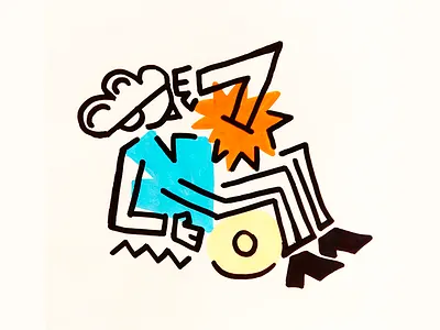 Girl abstract forms girl woman