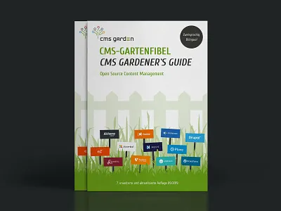CMS Garden Compendium Relaunch book cover branding concept design illustration