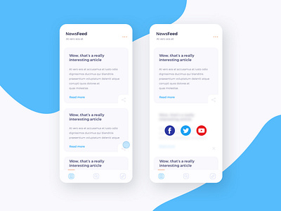 Daily UI #10 app daily daily ui daily ui 10 design news app news feed ui