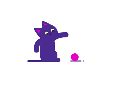 Cat barcelona character design design flat flat design illustration ui vector