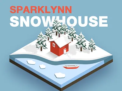 SNOW HOUSE 2.5d drawing house photoshop snow white