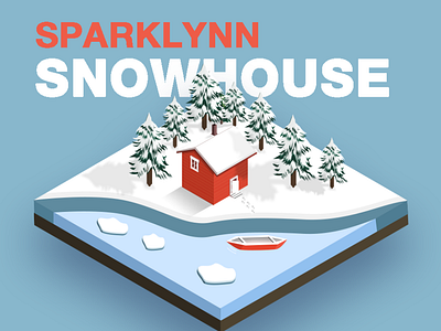 SNOW HOUSE 2.5d drawing house photoshop snow white