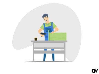 Carpenter carpenter carpentry charachter design character design creative agency design graphic design illustration ui vector