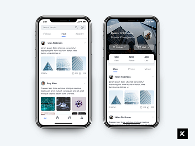 Daily UI Challenge - Information Feed 100days app blue design ui ux