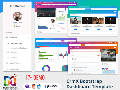 CrmX Admin - Bootstrap Admin Dashboard Template admin admin dashboard admin dashboard template admin template bootstrap 4 bootstrap admin template calendar crm dashboard erp responsive retina ui framework web apps