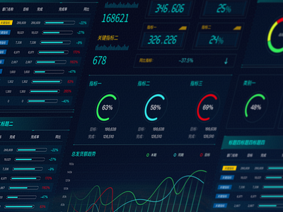 数据看板 data design illustration ui web