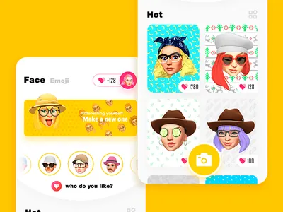 Face emoji ui 应用 设计 颜色